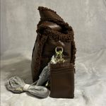 ASPEN Brown Quilted Mini Bag with Sherpa Accents Photo 4