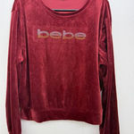 Bebe Velour Rhinestones  Sweatshirt Photo 0