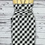 White House | Black Market  NWT Size 2 Picnic Gingham Midi Sheath Dress w/ Bow Belt Photo 3