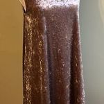 Molly green  Lindsay mushroom velour sleeveless swing mini dress Photo 0