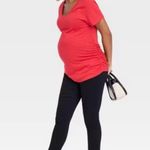 Isabel Maternity Under Belly Skinny Maternity Pants - by Ingrid & Isabel™ Black Photo 3