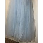 Hebeos Women’s Girls Formal Icey Blue Floral Maxi Gown Photo 12