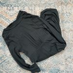 [Me + Em ] Dark Green Long Sleeve Jersey Ruched Dress Photo 2