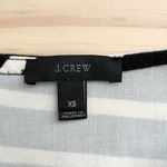 J.Crew‎ Ruffled Bell Sleeve Shift Dress in Black & White Stripes 100% Cotton, XS Photo 4