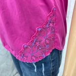 Paltal SMALL VINTAGE 90's Pink Floral Embroidered Barbiecore Camisole Top Tank Photo 4