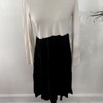 ZARA Long Sleeve Tiered Black and Cream Dress Photo 2