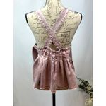 Free People Marina Denim Babydoll Crop Top Distressed Purple XL Photo 11