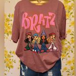 NWOT Bratz Graffiti short sleeve oversized T shirt size XL Size M Photo 1