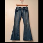 BKE 1195 Buckle  Star Stretch Low Rise Flare Jeans 27 (28x30) EUC Distressed Photo 2