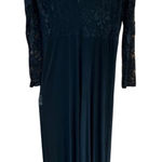 Boohoo lace Top Low Scalloped V Jumpsuit Black Sz 12 NWT Photo 0