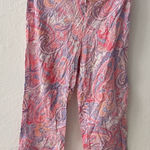 Ralph Lauren Lauren  Green Label Paisley Pink Purple Pajama Lounge Pant S Cotton Photo 0