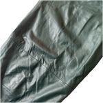 LORD & TAYLOR Women Green Straight Soft Genuine 100% Leather Pants VTG Sz 16 Black Photo 4