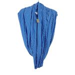 J.Crew Blue & White Striped Jersey Knit Stretchy Infinity Scarf NWT Photo 1