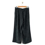 Eileen Fisher  100% Silk Printed Cropped Pull-On Pants High Waist Grey Sz MP Photo 6