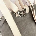 NWOT Canvas Artisan Floral Boho Convertible Crossbody Backpack Tote Bag Gray Photo 10