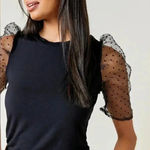 Jun & Ivy  clip dot puff sleeve medium Photo 0