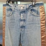 💕AMO💕 The Ribbon Loverboy Jean Indigo Adobe Ribbon 32 100% Cotton Button Fly Blue Photo 12