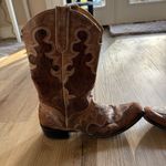J.B. Dillon Square Toe Leather Western Cowgirl Boots Women’s Size 11B Brown Photo 3