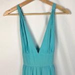 Yumi Kim  Enchanted Aqua Blue Silk Maxi Dress M Photo 2