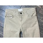 Current Elliott The Ankle Skinny Metallic Gold Khaki Jeans Size 29 Slim Fit Work Tan Photo 2