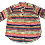 Cato  Woman Blouse Womens 22/24W Used Colorful V-Neck Pullover Photo 12
