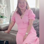 Lulus EUC Good to be Me Pink Eyelet Lace Midi Dress Size Small Retail $60 Photo 3