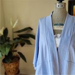 Athleta Lotus Wrap Blue Heather Open Front Cardigan with Pockets Size XXS/XS Photo 3
