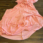 MISA Los Angeles Misa LA Domino Tie Front Maxi Dress Blush Pink Wedding Party Cocktail Reception Photo 11