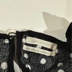 Urban Outfitters  Black & White Boho Polka Dot Print Button Back‎ Blouse Size M Photo 3