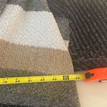 Chico's Chico’s Sz 2 Striped Knit Shawl Cardigan Coatigan Open Front Safety Pin Closure Photo 4