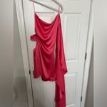 Cult Gaia Malia Dress in Sangria Air Satin Photo 9