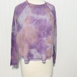 Wild Fable Women's Tie Dye Crew Neck Long Sleeve Henley Thermal Top Purple Sz XS Photo 10