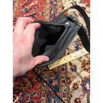 Rag and Bone Elliot Sling Pack Crossbody Bag Antique White Suede Black Leather Photo 9