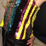 ZARA Multicolored Sequin Top Photo 0