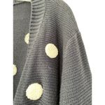 Honey Punch Rashanda Textured Dot Cardigan Navy Blue Plus Size 2X Stitch Fix Photo 5