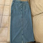 Derek Lam 10 Crosby Cotton High Rise Denim Maxi Skirt Photo 10