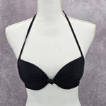 Aerie Black Padded Halter Knot String Brooke Bra Bikini Top 32B Photo 0