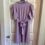 Luxology  Lilac Button-Up Dress with Tie Back Photo 4