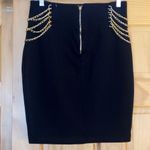 Saphire Red black pencil skirt with gold chain (detachable) Size undefined Photo 2