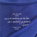 Peace Love World  Navy 'I Am Peace' V-neck Soft Tee T-shirt Photo 3