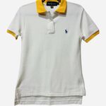 Ralph Lauren Rare VTG Deadstock  Piqué Cotton Polo Gold Contrast Trim Size M NWT Photo 0