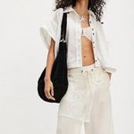 Free People NWT Just Dreaming Shirt in Clean Ivory Photo 3