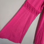 Crown & Ivy  Pink Bell Sleeve Top Photo 3