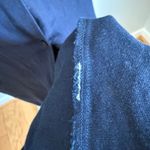 Lucky Brand sz S Navy Cotton Midi Dress Button Front Pockets Straps Casual Photo 4