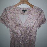 J.Crew 2 XS Floral Midi Maxi Dress Button Down Front Pink Yellow NWOT Photo 4