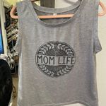 Fashion Brand Mom Life Tank Gray Size M Photo 0
