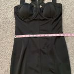 Grass Collection  | Black Fitted Bodycon Strappy Mini Dress | Size 5 Photo 11