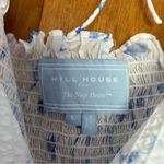 Hill House  Home Nesli Nap Midi Dress Blue Botanical Size Large Photo 10