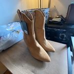 Forever 21 Camel Suede Heeled Boots Photo 2