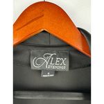 Alex Evenings Womens Black Velvet Blazer With Satin Collar Small Photo 3